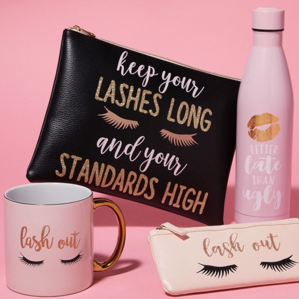 Keep Your Lashes Long & Standards High Make Up Bag